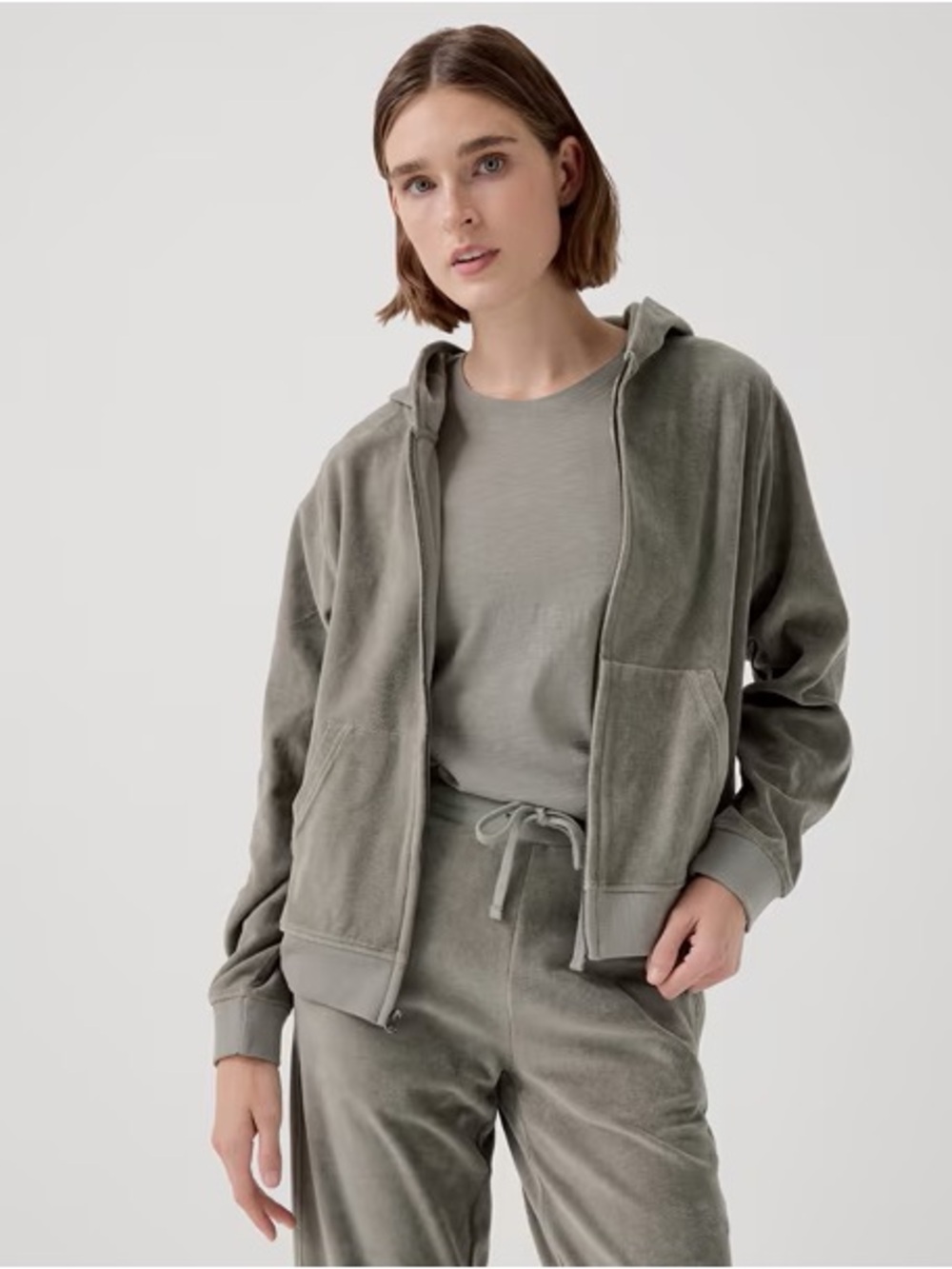 PACT Women's Organic Cotton Pure Velour Zip Hoodie - #